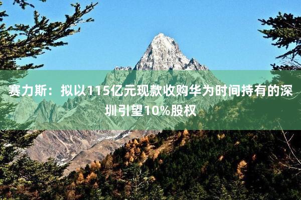 赛力斯：拟以115亿元现款收购华为时间持有的深圳引望10%股权